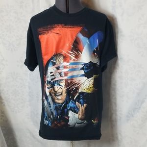 Marvel Captain America and Wolverine T-shirt